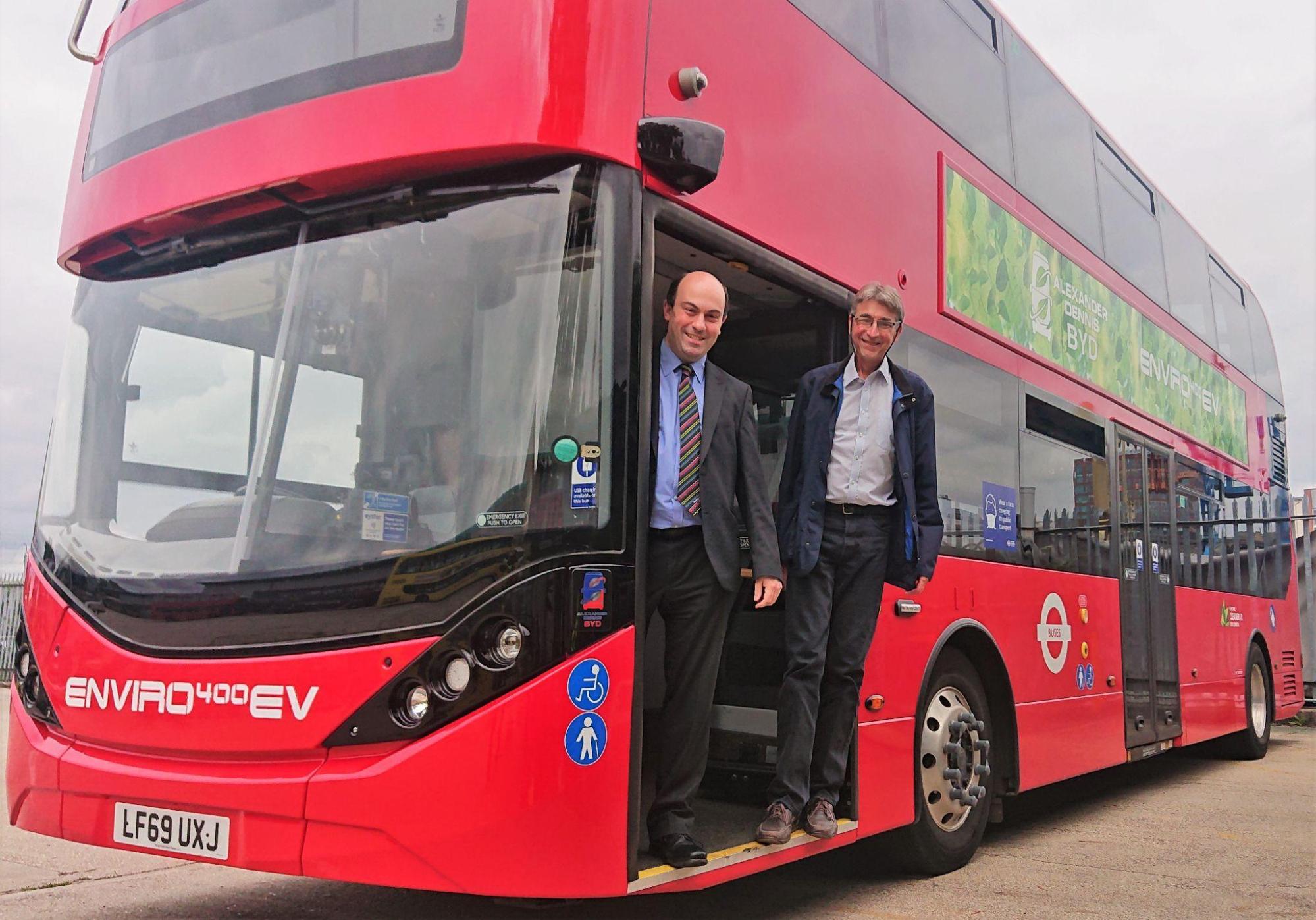 Electric bus trial – Electric Vehicle trial by Reading Buses featuring Robert Williams (CEO of Reading Buses) and Cllr Tony Page (Deputy Leader, Reading Borough Council)