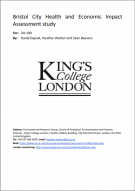 Environment Research Group (ERG) at Kings’ College London (King’s) research paper fron cover