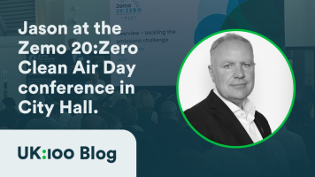 A graphic with an image of Jason Torrance explains this post is a copy of his speech from the Zemo 20:Zero Clean Air Day conference