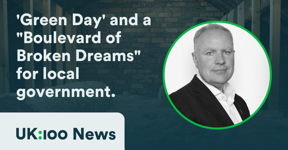 'Green Day' and a "Boulevard of Broken Dreams" for local government - graphic with a profile photo of Jason Torrance