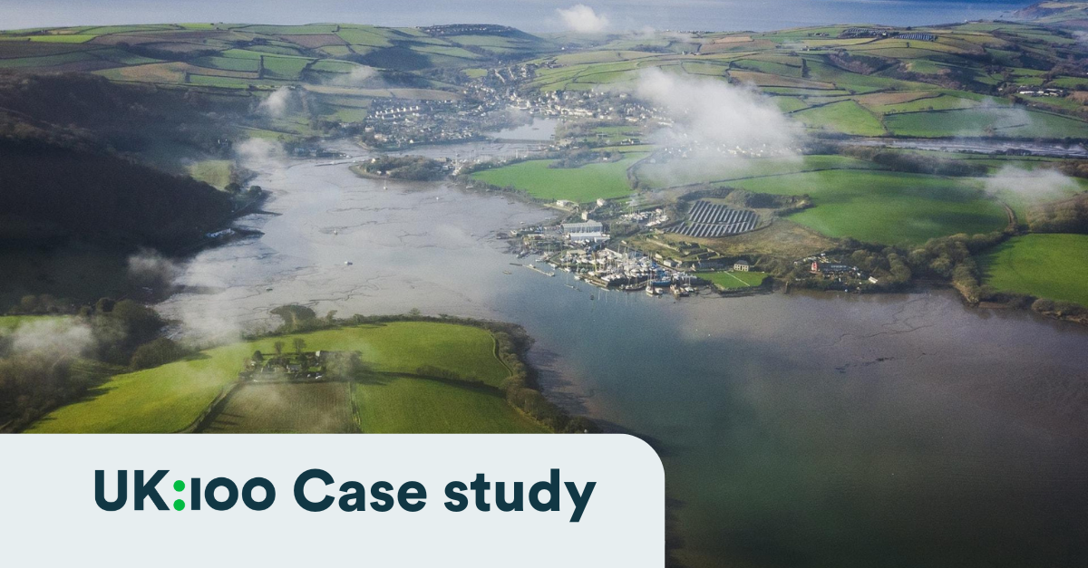 Aerial view of river valley